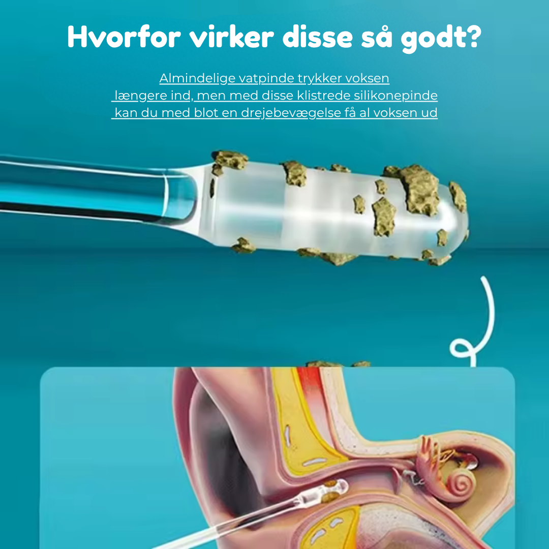 24-pak voksede silikonepinde